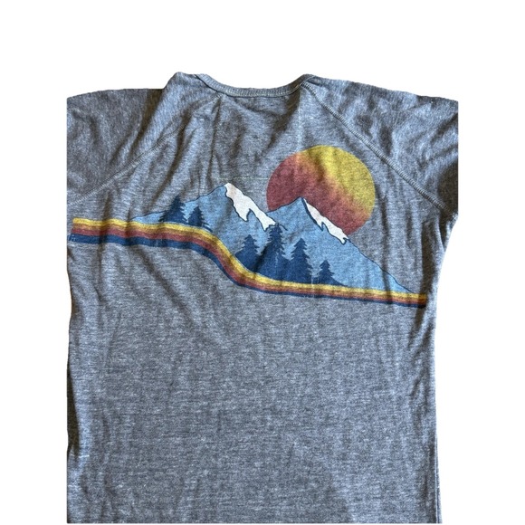 Aviator Nation Shirt Small Raglan Henley 3/4 Sleeve Aspen Made USA Rare - Picture 3 of 7